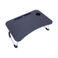 リーダーメディアテクノ 折りたたみローテーブル 黒 4-3604-01 1個（直送品）