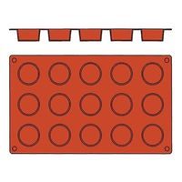 Bourgeat ガストロフレックス 丸平プチフール(1枚)2579.16 61-6687-96 1個（直送品）