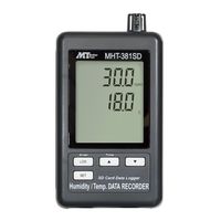 アズワン データロガデジタル温・湿度計 校正証明書付 MHT-381SD 1個 1-2517-01-20（直送品）