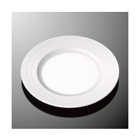 国際化工 24cmミート皿 浅型 ホワイトC E 171-IWC 1個 64-7771-35（直送品）