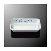 国際化工 隅切深角皿 大 みずは D 98-MZH 1個 64-7767-70（直送品）