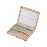 岳南木工商会 木製プレパラートボックス 100box 1個 7-9416-01（直送品）