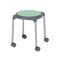 アズワン 丸椅子 グリーン 6脚 64-7722-72 1箱(6脚)（直送品）