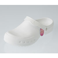 ヒカリ技研工業 エバロンサンダル(紳士用) ホワイト Mサイズ SA-5 M 1足 63-1204-63（直送品）