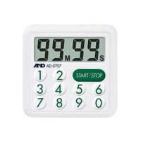 アズワン 防滴デジタルタイマー(100分形) 校正証明書付 AD-5707 1個 61-4673-22-20（直送品）