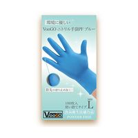 アズワン VooGOニトリル手袋 PF ブルー L 100枚×30箱 65-0314-02 1ケース(3000枚)（直送品）