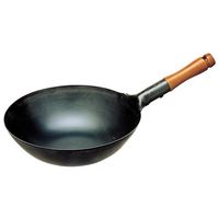 島本製作所 鉄プレス木柄北京鍋 27cm 029273027 1個 64-5188-70（直送品）