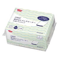カウネット 流せるトイレクリーナードライシート 30枚入 48587815 1個(30枚) 64-9367-07（直送品）