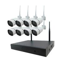 ワイヤレス300万画素防犯カメラ(8台)・録画機 (HD4TB付)セット(モニター無し) SEC-W-M8CH-4T 1セット（直送品）