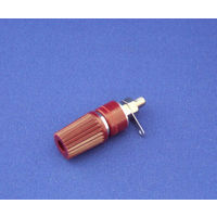サトーパーツ 絶縁ターミナル 3.8mm 取付孔Φ8.7mm 赤 T-6530-R 1個 63-3169-27（直送品）