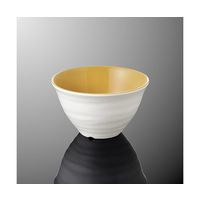 国際化工 飯碗 中 白/アンバーC A 108-WAC 1個 64-7759-97（直送品）