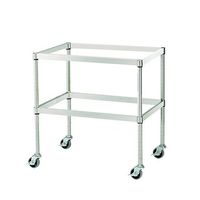 アズワン バスケットワゴン 2段 バスケット4個使用可 3-1524-01 1台（直送品）