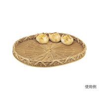 よし与工房 ニュープラタンバスケット楕円 茶 特大 PP-520-RC 1個 63-1256-44（直送品）