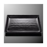 国際化工 36cm長角皿 黒 D 268-B 1個 64-7769-34（直送品）