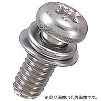 廣杉計器 ステンレス セットナベ小ネジ(SW・PW(小)付) U-0410-S1 1セット(50個)（直送品）