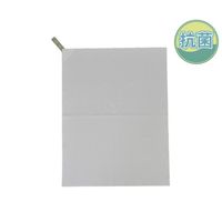 名古屋眼鏡 抗菌 業務用メガネ拭き (ループ付き) グレー 3087-02 1枚 65-0253-30（直送品）