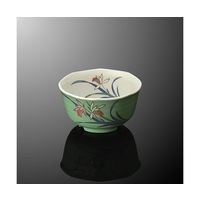 国際化工 八角丸小鉢 緑彩蘭DC G 92-RYR 1個 64-7775-27（直送品）