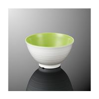 国際化工 飯碗 大 白/グリーンDC A 77-WGD 1個 64-7759-49（直送品）