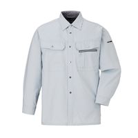 日新被服 長袖シャツ 034-40-L シルバー 1PC（直送品）