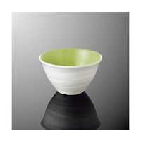 国際化工 飯碗 特小 白/グリーンC A 110-WGC 1個 64-7760-05（直送品）