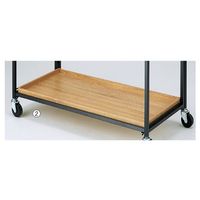 アズワン ハコマルシェワゴンW90cm用底トレー棚 RUS 63-3371-51 1枚（直送品）