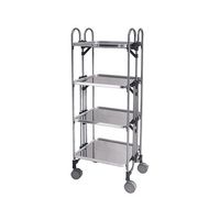 トクヤマ アボジワゴン(折りたたみ式) 4段 KEA-4 1台 63-5700-50（直送品）