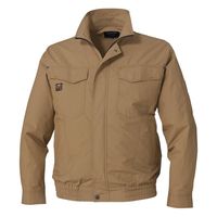 空調服 空調服(R) 綿100%長袖ブルゾン7.2Vスターターセット キャメル LL KU91400-C20-LL&SKSP02B 1SET（直送品）