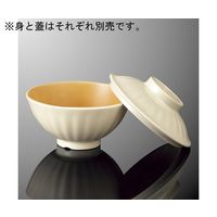 国際化工 菊割飯碗 蓋 乳白 A 68C-I 1個 64-7762-80（直送品）
