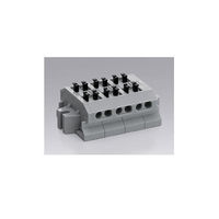 サトーパーツ スクリューレス端子台 中継型(1極4線式) 3極 ML-1700-B-3P 1個 63-3090-94（直送品）