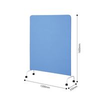 カウネット シンプルパネルN キャスター脚 幅1200 ブルー 43388172 1台 64-9365-11（直送品）