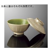 国際化工 面そぎ飯碗 身 麻/MグリーンC A 69B-AMC 1個 64-7762-81（直送品）
