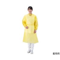 アズワン アイソレーションガウン(少量・箱入り) イエロー 10枚入 IG-Y 1箱(10枚) 7-9254-01（直送品）