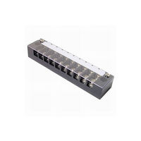 サトーパーツ 2列型 中継用端子台 250Vー20A 10極 ML-20-10P 1個 63-3159-58（直送品）