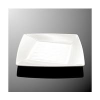 国際化工 23cmひねり角浅皿 ホワイトC E 223-IWC 1個 64-7771-83（直送品）