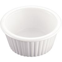 カーライルフードサービスプロダクツ フルーテッドラメキン ホワイト PLM4001 1個 64-9282-87（直送品）