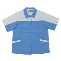 日新被服 半袖スモック 5137-92-L ライトブルーXシルバー 1PC（直送品）