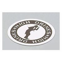 アズワン 紙コースター(100枚入) 紳士柄 62-6767-06 1ケース(100枚)（直送品）