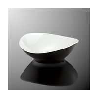 国際化工 うねり深皿 中 黒内白C E 162-BWC 1個 64-7771-29（直送品）