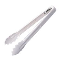 エムテートリマツ PC抗菌入万能トング ホワイト 64-7529-34 1個（直送品）