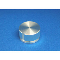 サトーパーツ つまみ Φ50 シルバー(アルミ) シャフト径Φ6用 K-59-EXL-AG 1個 63-3146-93（直送品）