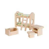 イメージミッション木鏡社 マイファーストドールハウス 子どものベッドルーム 9502 1セット 7-695-17（直送品）