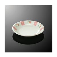 国際化工 16.5cm丸皿 花短冊 D 49-HT 1個 64-7766-64（直送品）