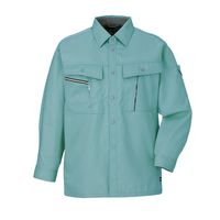 日新被服 長袖シャツ 614-01-S アースグリン 1PC（直送品）
