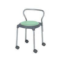 アズワン 丸椅子 グリーン 4脚 64-7722-62 1箱(4脚)（直送品）