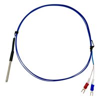 アズワン K熱電対(シース型・テフロン(R)被覆) M3Y端子タイプ 50mm 英語版校正証明書付 3-8923-01-56 1個（直送品）