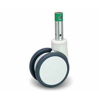 岡本工機 医療機器用デザインキャスター 双輪φ150 ロングステム 3way 4.SNA.DQB 1個 64-3771-92（直送品）