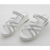 ティティメディカル マルチストラップ2WAYサンダル ホワイト L(23.5~24.0cm) 17003 1足 62-9235-68（直送品）