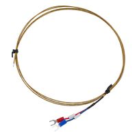 アズワン 被覆K熱電対 ガラス被覆 φ0.5mm 2m 英語版校正証明書付 4-3889-02-56 1個（直送品）