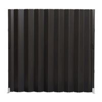 アズワン フレキシブルパネルパーティション マグネット付き ダークウッド 窓なし 65-2331-88 1台（直送品）