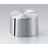 サトーパーツ つまみ Φ20 シルバー(アルミ) シャフト径Φ6用 K-5475-S 1個 63-3085-29（直送品）